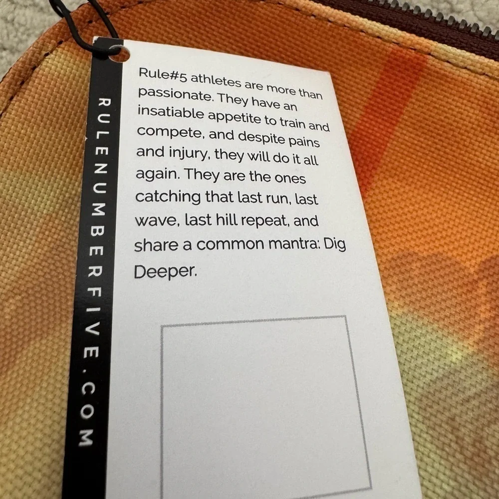 Rule #5 Running Cosmetic bag